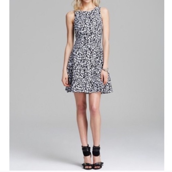Theory Maydra' Print Cotton Fit & Flare Dress - Picture 2 of 8